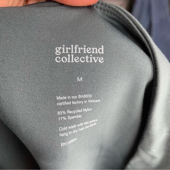 Girlfriend Collective Moss Green Compressive High-Rise maternity Leggings - M - Picture 9 of 10